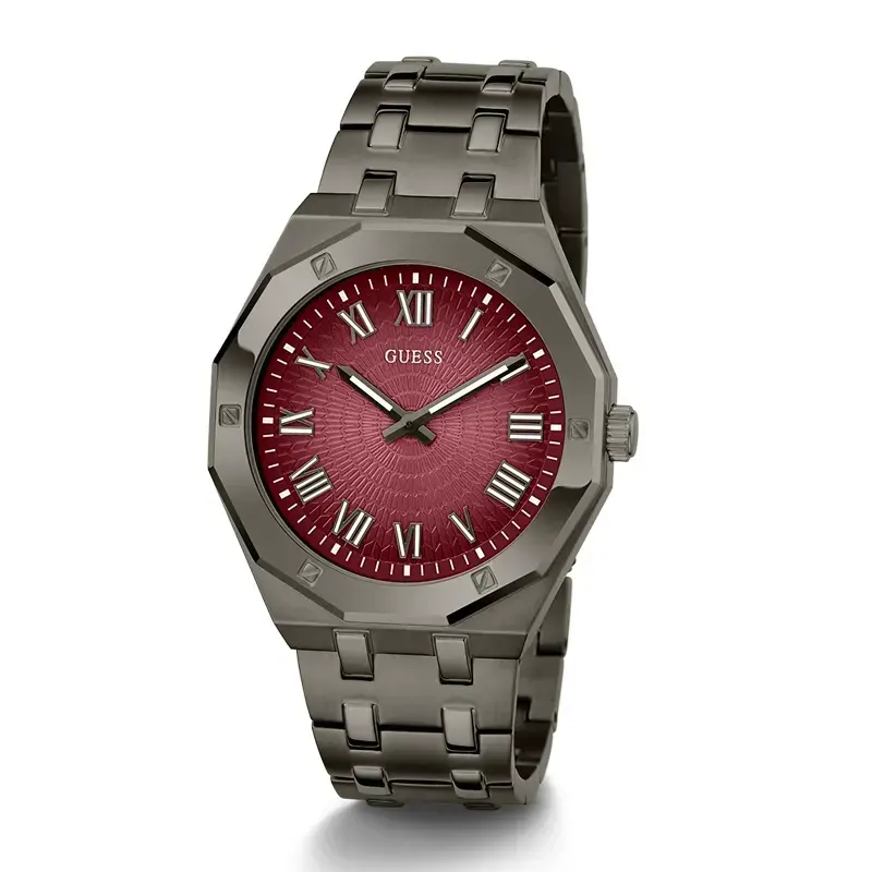 Guess Asset Purple Sunray Dial Casual Men's Watc- GW0575G5